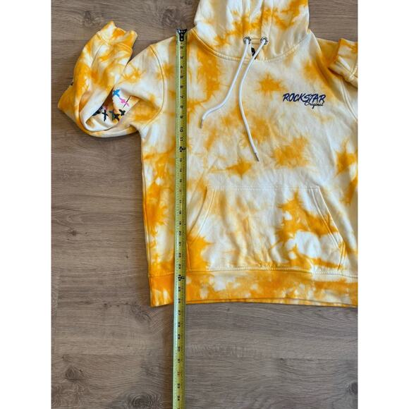 Rockstar Original Hoodie Mens Medium Sweatshirt Graphic Print Tie Dye - Picture 9 of 11